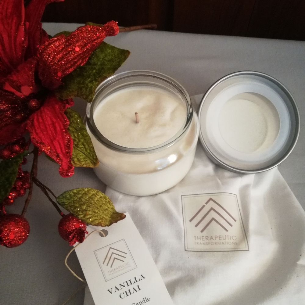GIFT IDEA: Vanilla Chai Soy Candle by Therapeutic Transformations